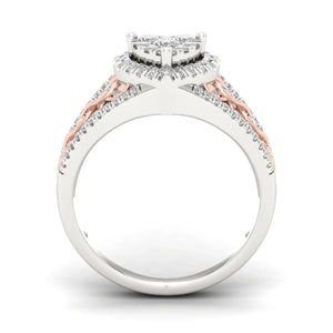 Luxury Zircon Heart Ring