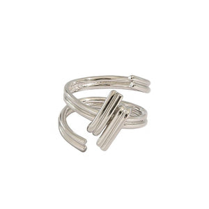Fashion Screw 925 Sterling Silver Adjustable Ring
